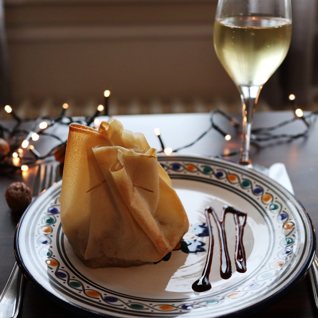 aumônières de boudin blanc aux pommes & champagne fourrier (5)