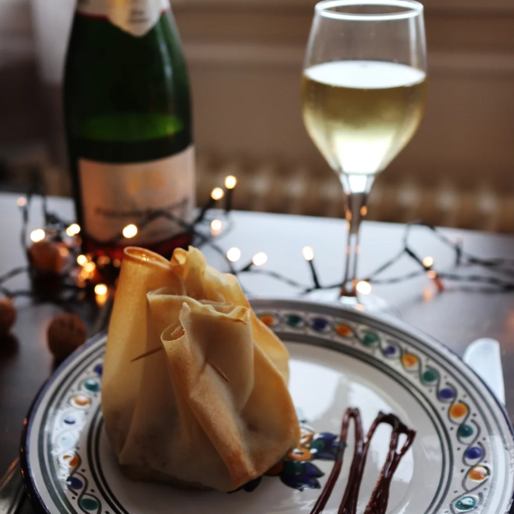 aumônières de boudin blanc aux pommes & champagne fourrier (8)