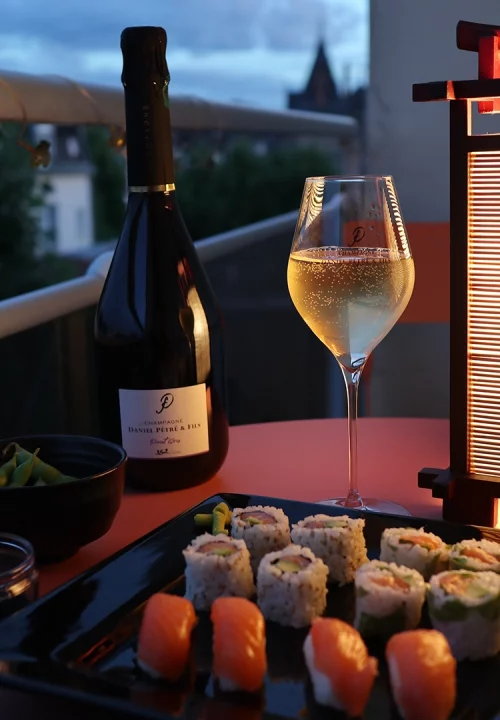 sushis et champagne
